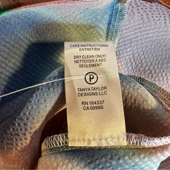 NWT Tanya Taylor ‘Mona’ Abstract Print Halter Top in “Cream Multi” Size Medium - Picture 9 of 16